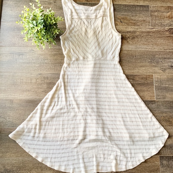 Anthropologie Postage Stamp Striped high low dress - Picture 8 of 8
